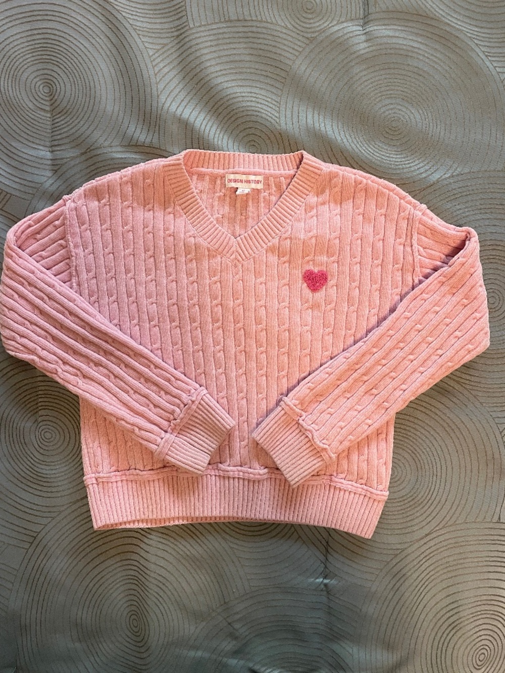 Girl’s Pink Chenille Sweater